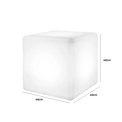 Cubo Decorativo Com Luz Branco